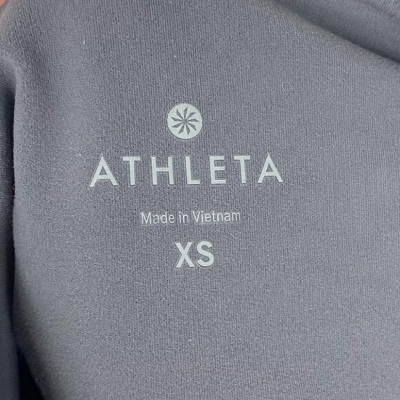 Athleta Silver Bells Stash Pocket Salutation Size XS Leggings Grey Compression - Picture 4 of 15